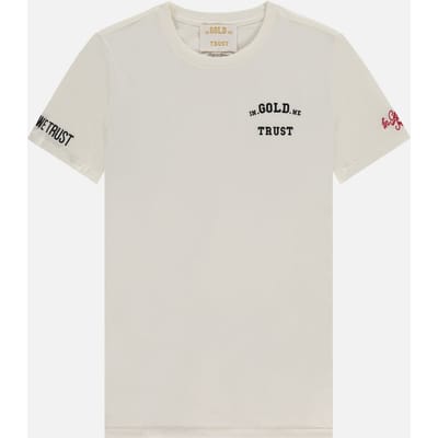 In Gold We Trust The Pusha Blanc De Blanc Size: S | T-Shirts Outlet | Unisex | Wit
