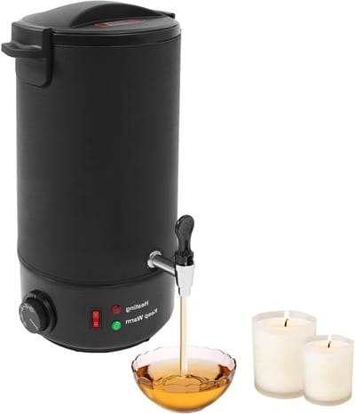 Wax Smelter - Smeltapparaat Kaarsen - Kaarsen Maken - Automatische Temperatuurregeling - 10 Liter Capaciteit - Zwart
