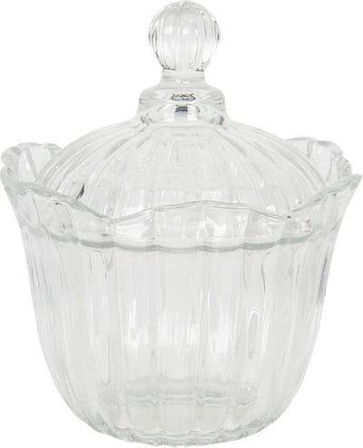 Clayre & Eef Glazen potje Ø 15x18 cm Glas