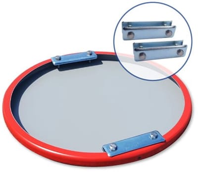 Verkeersbord Maximale doorrijhoogte C19 - 3,6m - Weerbestendig Aluminium - Ø60 cm - Bevestiging: Met hekbeugels (voor spijlen- of gaashek)