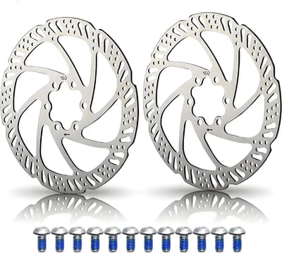 Fietsschijfremmen Set van 2 - 160 mm - Universele Montageschroeven voor Mountainbike en Racefiets