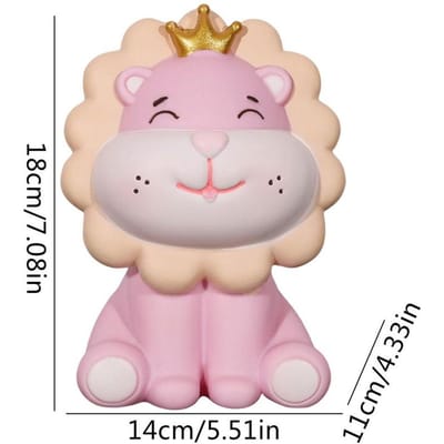 Leeuw Spaarpot Schattige Glimlachende Leeuw Vormige Spaarpot Spaarpot Spaarpot Voor Jongens Meisjes Kinderen Cadeaus Voor Kinderkamer Decoratie Verjaardag white