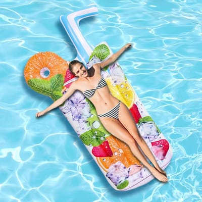 Thijox - Opblaasbaar Luchtmatras voor Zee en Zwembad, 176 x 80 cm, Watermatras voor Volwassenen, Perfect voor Zomerplezier, Zwemmatras, Zwemaccessoire