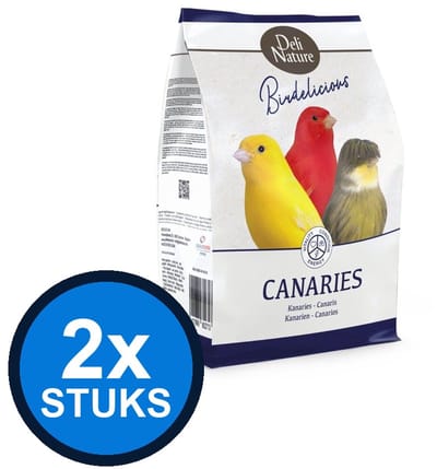 2x Deli Nature - Birdelicious kanaries 2,5kg - Vogelvoer - 2.5 kg