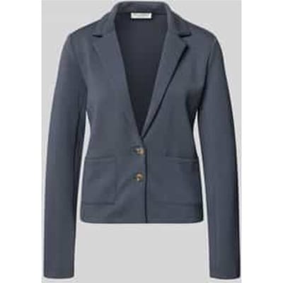 Sweatblazer met zakken en revers
