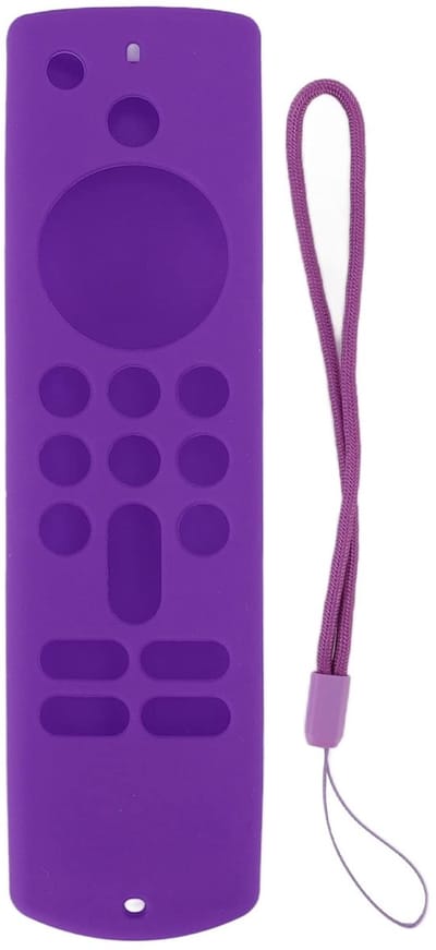 ONF3 - Beschermhoes Afstandsbediening - Antislip Siliconen Hoes - Lichtgewicht en Schokbestendig - Purper - Geschikt voor Fire TV Stick - Ergono...