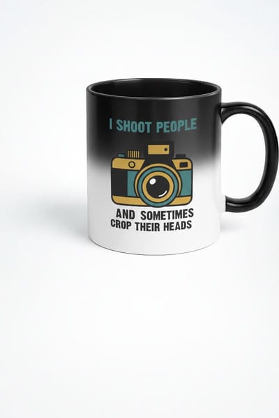 Grappige Fotografen Mok - I Shoot People en Crop Their Heads