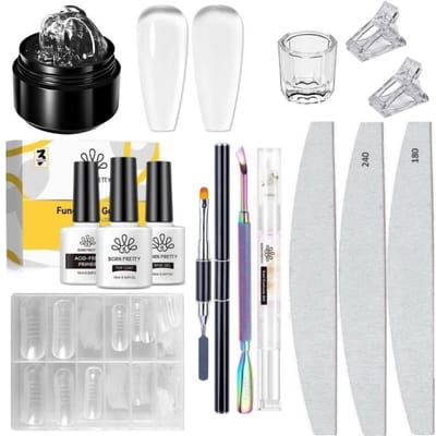 Born Pretty - Builder gel - Set - HEMA-vrij - Buildergel - Builder gel nagels - Builder gel set - Builder gel gel nagels - Gelnagels - Gel nagels - Gel voor nagels - Hard gel - Polygel EAN: 8720929461257 Nepnagels Born Pretty (1) Varianten