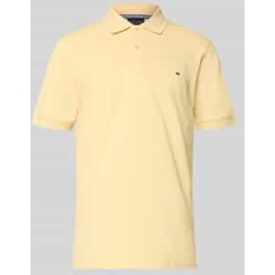 regular fit poloshirt met stitching