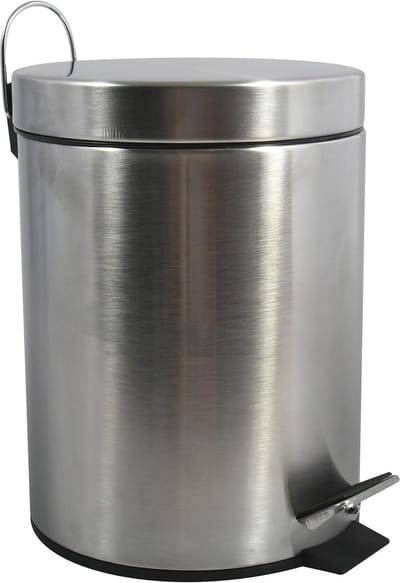 Pedaalemmer RVS 5 Liter - Huishoudelijke Afvalbak voor Badkamer en Keuken