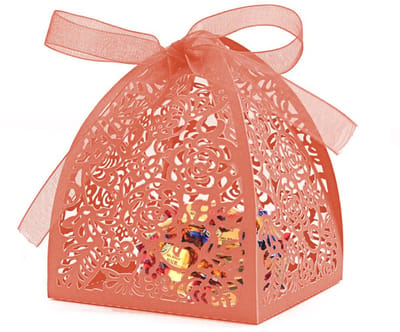 Dailygoods- Snoepdozen 50 Stuks - Bruiloft/Geschenken - DIY Gunstdozen - Roze - Hoogwaardige Kwaliteit - Perfect voor Alpenliebe/Ferrero Rocher - Traktatiedozen