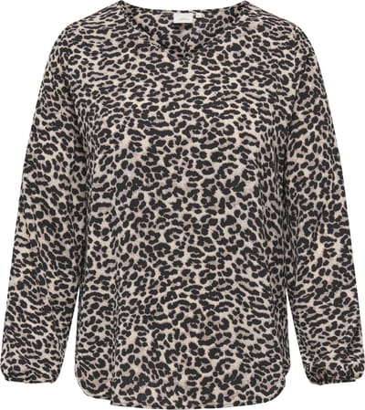 ONLY CARMAKOMA - CARVICA L/S V-NECK TOP WVN NOOS Dames Blouse