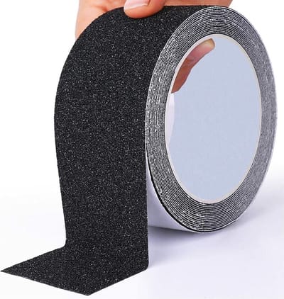 Anti sliptape - 5 cm x 10 m - Antislip Strip - zwart - PEVA - Waterbestendig - voor Binnen en Buiten gebruik