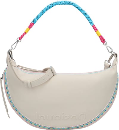 Desigual Schoudertas Raven Kuwait Shoulder Bag Blanc Beige