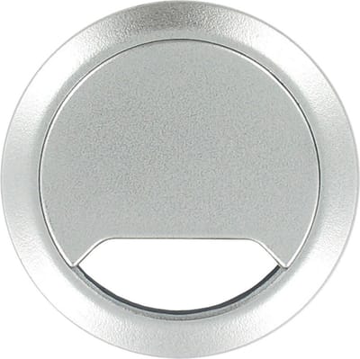 TQ4U Kabeldoorvoer - ABS Kunststof - Ø 80 mm - Verstelbaar - Zilver Metallic