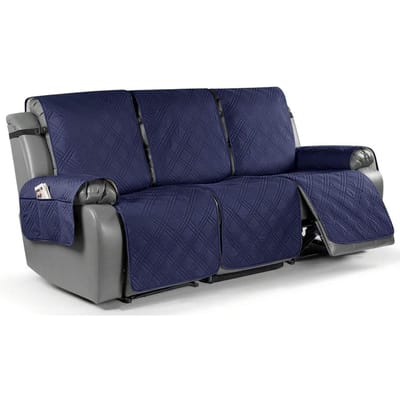 Antislip Fauteuil Bankhoezen 3-zits Elastische Band Bankhoezen Wasbare Meubelbeschermer voor Slaapkamer, Kantoor, Woonkamer