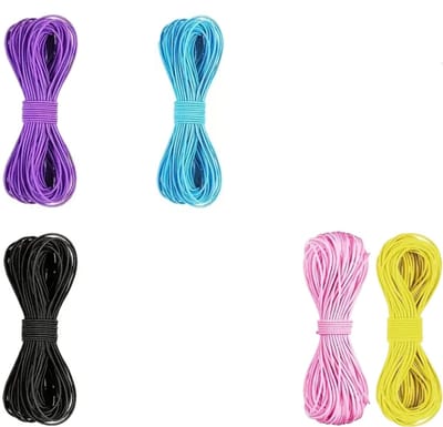 Set van 5 Elastisch koord - voor armbandjes maken - set met 5 kleuren - LOUZIR