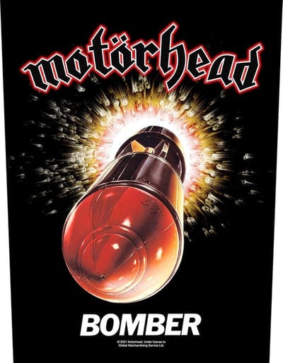 Motorhead - Bomber 2021 Rugpatch - Zwart