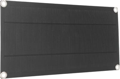 Zonnepaneel Flexibel - Draagbare Energie - Accu Laden - Hoog Rendement - 10W 18V - Zwart