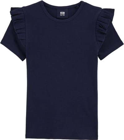 WE Fashion Meisjes T-shirt met ruches