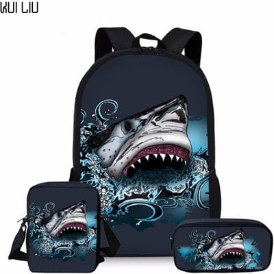 Klassiek IJs en Vuur Soccerly Voetbal 3D Print 3 stuks/Set Schooltassen Laptop Dagrugzak Rugzak Schuin gedragen schoudertas Etui