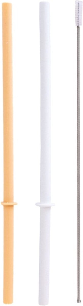 MontiiCo Fusion Flexi Stopper Rietjes voor Smoothie Deksel Dune & Blizzard