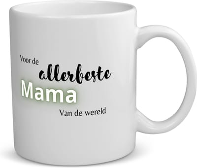 Akyol - voor de allerbeste mama van de wereld koffiemok - theemok - Mama - de beste moeder - moeder cadeautjes - moederdag - verjaardagscadeau - verjaardag - cadeau - geschenk - kado - gift - moeder artikelen - 350 ML inhoud