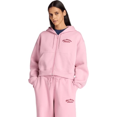 New Balance fleece Hoodies Dames - Roze - Maat L - Katoen Jersey