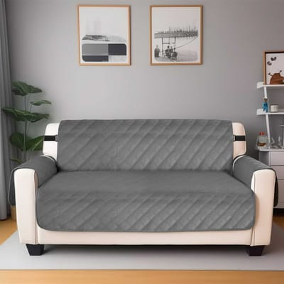 Housse de canapé 100% imperméable Housse de canapé avec granules antidérapants Sangle élastique Housse de canapé Antidérapante Lavable Protecteur de meubles 1 Seater