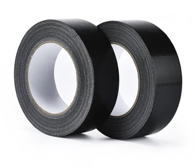 Zwarte waterdichte tape, handafbreekbaar, 27.4 m x 25 mm, extra sterke plakband voor reparaties, knutselen en schaduwdoeken, binnen en buiten gebruik