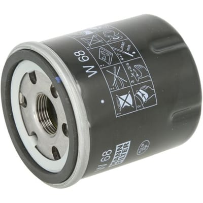 MANN-FILTER Oliefilter W 68 | OEM 7700112686 | 15853-99170 | MD134953 | Renault Clio II Clio Campus Clio Symbol, Aixam Crossline Crossover GTO, Bobcat 2000 300 400 E-Serie