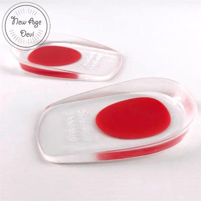 New Age Devi - Rood Dames Gelzolen - Zooltjes - Hielbeschermers - Soft Gel Inlegzool - 1 Paar