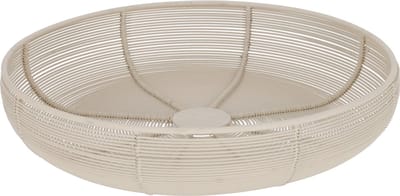 JENS Living Fruitmand Pim - Draadmand - ø29 x 6.5 cm - Wit