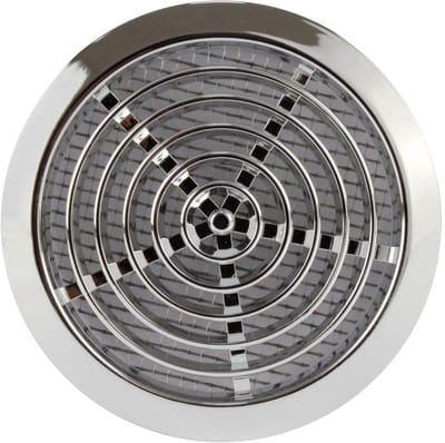 Meubelrooster - Ventilatierooster Deurrooster - Ventilatie Creëren - Met Insectengaas - Ø 80 mm - Zilver