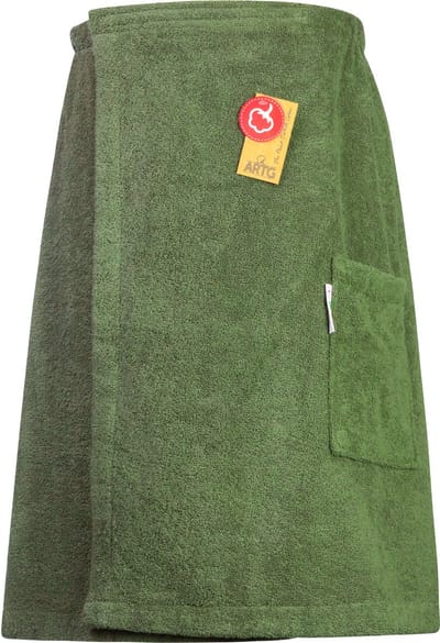 ARTG® Towelzz - Sauna Kilt - Heren - met klittenband - Legergroen - Army Green - (tot 135 cm heupomvang)
