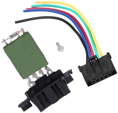 Verwarming Motor Fan - Aanjager Weerstand - Auto Temperatuur Regelen - Directe Vervanging - 8x4x5 cm - Zwart