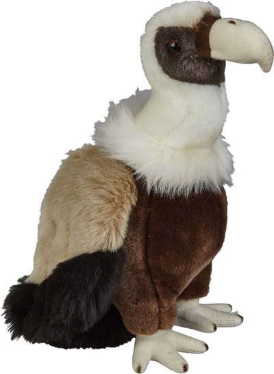 Ravensden Pluche knuffel dier Vale Gier roofvogel - 28 cm - Speelgoed knuffels vogels - Leuk als cadeau - voor kinderen