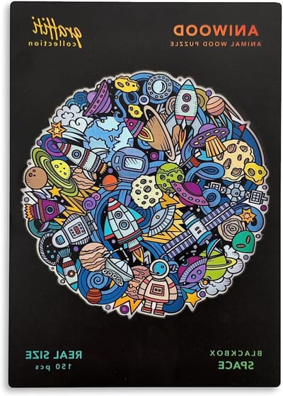 Houten Puzzel - Dieren Puzzel - Ontspannend Tijdverdrijf - Unieke Dierenonderdelen - Medium Formaat - Mandala Ruimte