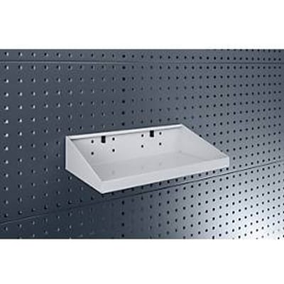 Bodemplaat Perfo L1, B 900 x D 170 x H 105/30 mm, aluminium, lichtgrijs RAL 7035