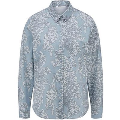 Blouse lange mouwen Van Peter Hahn blauw