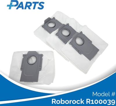 Roborock R100039 Stofzakken (4 Stuks, Plus.Parts® alternatief voor 8.02.0132)