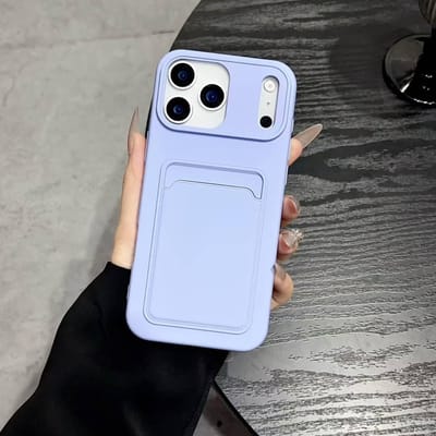 Luxe Kaarthouder Portemonnee Case Voor iPhone 17 16 15 14 13 12 11 Pro Max XS XR X 8 7 Plus Zachte Siliconen Schokbestendige Hoes iPhone Air