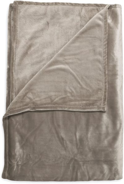 Zohome Plaid Cara - Warme deken voor op de bank - Zacht - 140x200 cm - Taupe