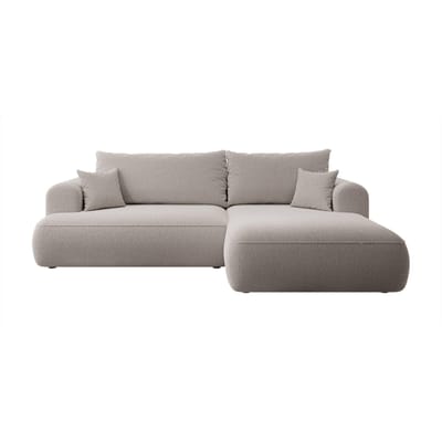 Hoekbank Philipa rechts bouclé met slaapfunctie | Selsey Design