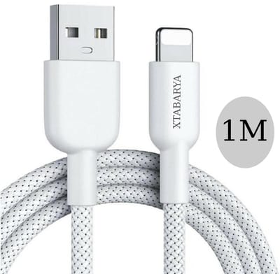 USB-A naar 8 pin kabel – Snelle en veilige laadkabel van versterkt gevlochten nylon