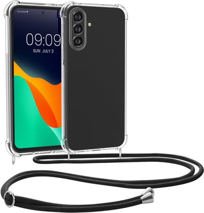 kwmobile telefoonhoesje geschikt voor Samsung Galaxy A37 5G - Hoesje met telefoonkoord - Back cover in transparant