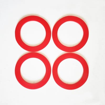 Toilet Afdichting - O-ring Pakking - Lekkage Repareren - Lekvrije Prestaties - 80x55mm 4 Stuks - Rood