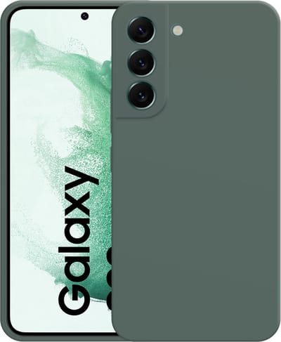Just in Case hoesje geschikt voor Samsung Galaxy S22 Hoesje - Color Backcover - Groen