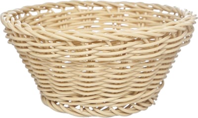 Cosy & Trendy broodmand - beige - kunststof - rond - 15 x 7 cm