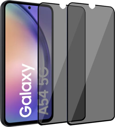 2x Privacy Screenprotector geschikt voor Samsung A54 - Privé - Glas